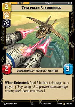 Zygerrian Starhopper - Jump to Lightspeed (Common) [JTL-183]