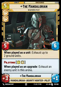 The Mandalorian, Weathered Pilot - Jump to Lightspeed (Uncommon) [JTL-210]