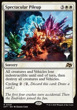 Spectacular Pileup (V.2) - Aetherdrift: Promos (Rare) [PDFT-29]