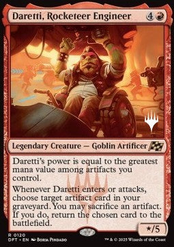 Daretti, Rocketeer Engineer (V.2) - Aetherdrift: Promos (Rare) [PDFT-120]
