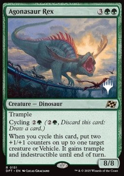 Agonasaur Rex (V.2) - Aetherdrift: Promos (Rare) [PDFT-151]