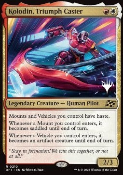 Kolodin, Triumph Caster (V.2) - Aetherdrift: Promos (Rare) [PDFT-210]