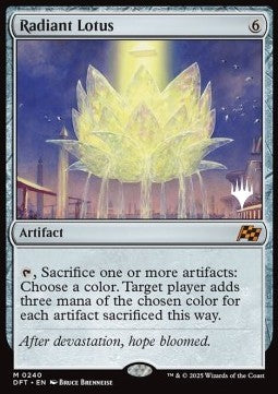 Radiant Lotus (V.2) - Aetherdrift: Promos (Mythic) [PDFT-240]