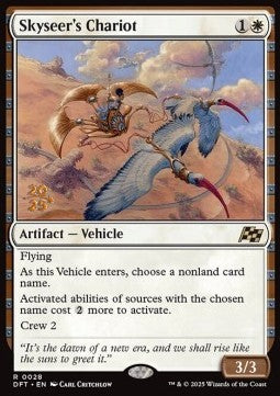 Skyseer's Chariot (V.1) - Aetherdrift: Promos (Rare) [PDFT-28]