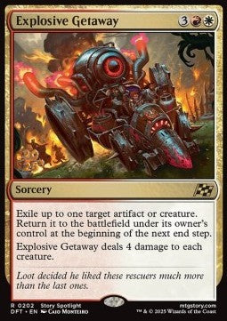 Explosive Getaway (V.1) - Aetherdrift: Promos (Rare) [PDFT-202]