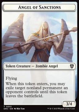 Angel of Sanctions Token // Vizier of Many Faces Token - Aetherdrift: Tokens (Token) [TDFT-CT 1/2]