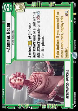 Admiral Holdo, We're Not Alone - Jump to Lightspeed (Rare) [JTL-007]