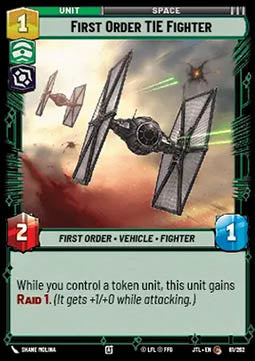 First Order TIE Fighter - Jump to Lightspeed (Common) [JTL-081]