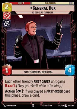 General Hux, No Terms, No Surrender - Jump to Lightspeed (Uncommon) [JTL-134]