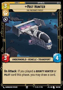 Mist Hunter, The Findsman's Pursuit - Jump to Lightspeed (Uncommon) [JTL-186]