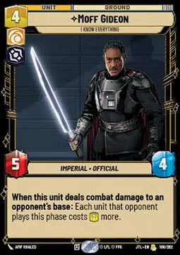 Moff Gideon, I Know Everything - Jump to Lightspeed (Rare) [JTL-188]