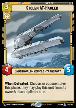 Stolen AT-Hauler - Jump to Lightspeed (Legendary) [JTL-221]