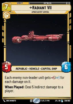 Radiant VII, Ambassadors' Arrival - Jump to Lightspeed (Legendary) [JTL-226]