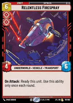 Relentless Firespray - Jump to Lightspeed (Rare) [JTL-157]