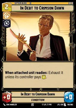 In Debt to Crimson Dawn - Jump to Lightspeed (Uncommon) [JTL-192]