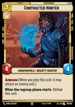 Contracted Hunter - Jump to Lightspeed (Uncommon) [JTL-216]