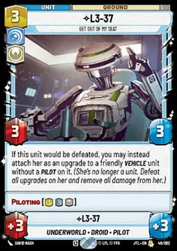 L3-37, Get Out Of My Seat - Jump to Lightspeed (Rare) [JTL-049]