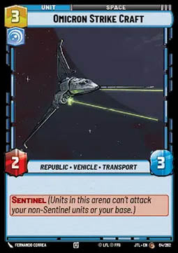Omicron Strike Craft (V.1) - Jump to Lightspeed (Common) [JTL-064]