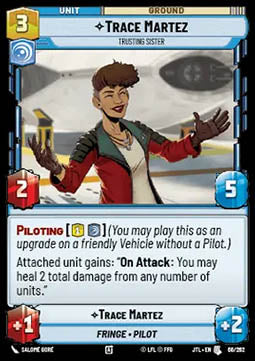 Trace Martez, Trusting Sister - Jump to Lightspeed (Uncommon) [JTL-066]