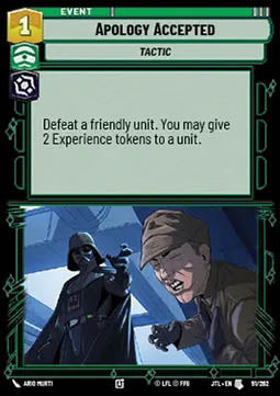 Apology Accepted - Jump to Lightspeed (Uncommon) [JTL-091]