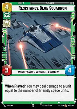 Resistance Blue Squadron - Jump to Lightspeed (Common) [JTL-102]