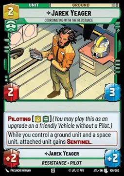 Jarek Yeager, Coordinating With The Resistance - Jump to Lightspeed (Uncommon) [JTL-109]