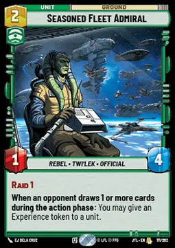 Seasoned Fleet Admiral - Jump to Lightspeed (Rare) [JTL-111]