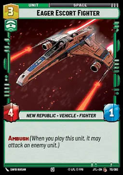 Eager Escort Fighter - Jump to Lightspeed (Common) [JTL-112]