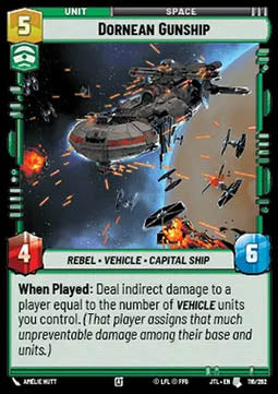 Dornean Gunship - Jump to Lightspeed (Uncommon) [JTL-116]