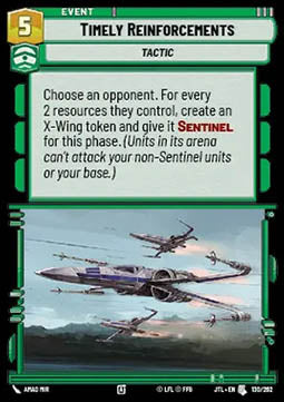 Timely Reinforcements - Jump to Lightspeed (Uncommon) [JTL-130]