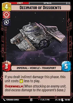 Decimator of Dissidents - Jump to Lightspeed (Uncommon) [JTL-138]