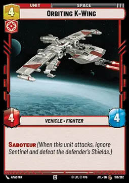 Orbiting K-Wing - Jump to Lightspeed (Common) [JTL-166]