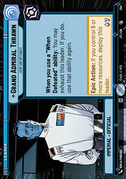 Grand Admiral Thrawn, ...How Unfortunate (V.1) - Jump to Lightspeed: Extras (Common) [XJTL-264]