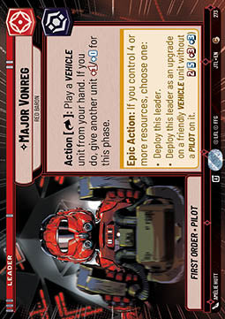 Major Vonreg, Red Baron (V.1) - Jump to Lightspeed: Extras (Common) [XJTL-273]