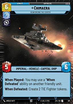 Chimaera, Reinforcing the Center - Jump to Lightspeed: Extras (Uncommon) [XJTL-301]