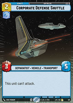 Corporate Defense Shuttle - Jump to Lightspeed: Extras (Rare) [XJTL-321]