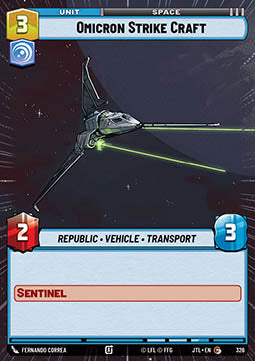 Omicron Strike Craft (V.1) - Jump to Lightspeed: Extras (Common) [XJTL-326]