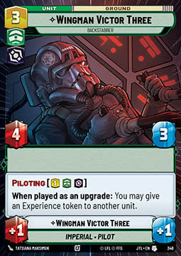 Wingman Victor Three, Backstabber - Jump to Lightspeed: Extras (Uncommon) [XJTL-348]