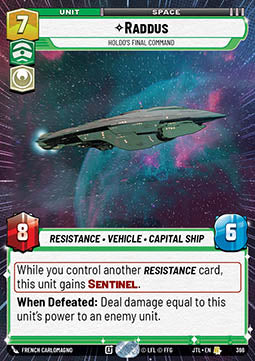 Raddus, Holdo's Final Command - Jump to Lightspeed: Extras (Rare) [XJTL-366]