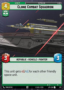 Clone Combat Squadron - Jump to Lightspeed: Extras (Uncommon) [XJTL-377]