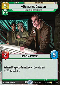 General Draven, Doing What Must Be Done - Jump to Lightspeed: Extras (Rare) [XJTL-379]