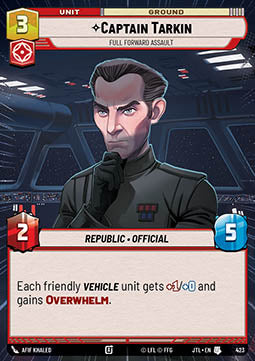 Captain Tarkin, Full Forward Assault - Jump to Lightspeed: Extras (Uncommon) [XJTL-423]