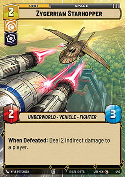 Zygerrian Starhopper - Jump to Lightspeed: Extras (Common) [XJTL-445]