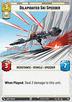 Dilapidated Ski Speeder - Jump to Lightspeed: Extras (Common) [XJTL-510]