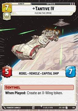 Tantive IV, Fleeing the Empire (V.1) - Jump to Lightspeed: Extras (Uncommon) [XJTL-514]