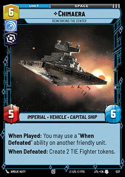 Chimaera, Reinforcing the Center (V.2) - Jump to Lightspeed (Uncommon) [JTL-537]