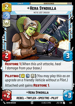 Hera Syndulla, We've Lost Enough (V.2) - Jump to Lightspeed (Uncommon) [JTL-543]