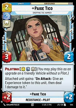 Paige Tico, Dropping the Hammer (V.2) - Jump to Lightspeed (Uncommon) [JTL-544]