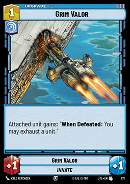 Grim Valor (V.2) - Jump to Lightspeed (Uncommon) [JTL-571]