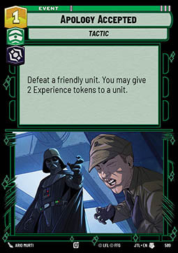 Apology Accepted (V.2) - Jump to Lightspeed (Uncommon) [JTL-589]